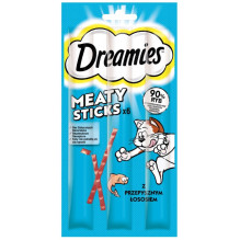 DREAMIES Meaty Sticks lašiša - kačių skanėstai - 30 g
