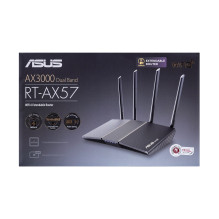 ASUS RT-AX57 belaidis maršrutizatorius Gigabit Ethernet Dviejų dažnių (2,4 GHz / 5 GHz) Juoda