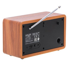 Adler AD 1184 radio Portable Digital Black, Wood Adler AD 1184 radio Portable Digital Black, Wood