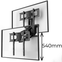 Maclean MC-891 Electric TV Wall Mount Bracket with Remote Control Height Adjustment 37'' - 70" max. VESA 600x400 up