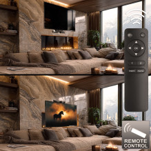 Maclean MC-891 Electric TV Wall Mount Bracket with Remote Control Height Adjustment 37'' - 70" max. VESA 600x400 up