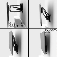 Maclean MC-891 Electric TV Wall Mount Bracket with Remote Control Height Adjustment 37'' - 70" max. VESA 600x400 up