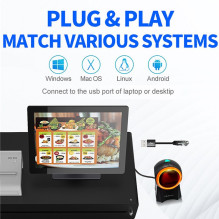 „Qoltec 50857“ laidinis stalinis brūkšninių kodų skaitytuvas 1D, 2D