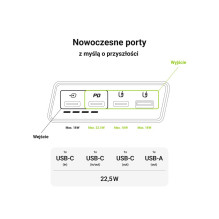 „Green Cell GC PowerPlay 20S“ išorinė baterija, 20000mAh, 22,5W, PD USB-C su greito įkrovimo funkcija