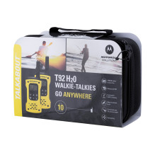 MOTOROLA RADIOTELEFON T92 H2O racija 16 kanalų 2 vnt. Juoda, geltona