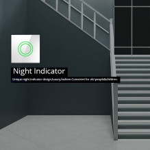 Touch Changeover Switch Light Switch Cross Switch Wall Switch Stair Switch with Color Change LED Backlight Recessed Swit