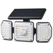 Maclean IP65 Solar LED Lamp with Motion and Dusk-to-Dawn Sensor IP65 4W 320lm 4000K Li-ion 1200 mAh 3 Operating Modes Fl