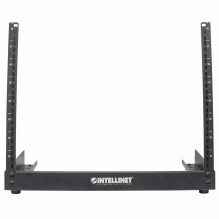 Intellinet 19" Network Rack - Open Frame (Desktop), 8U, Black, Flatpack