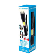 Esperanza Dione juodas rankinis LED žibintuvėlis Esperanza Dione juodas rankinis LED žibintuvėlis