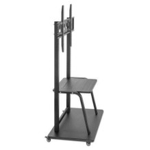 Manhattan TV &amp; Monitor Mount, Trolley Stand, 1 screen, Screen Sizes: 37-100", Black, VESA 200x200 to 800x600mm,