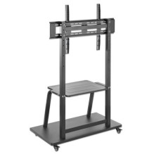 Manhattan TV &amp; Monitor Mount, Trolley Stand, 1 screen, Screen Sizes: 37-100", Black, VESA 200x200 to 800x600mm,