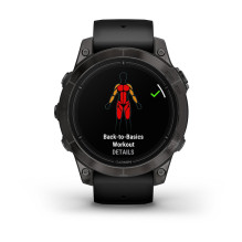 Garmin epix Pro (Gen 2) Sapphire Edition 3.3 cm (1.3") AMOLED 47 mm Digital 416 x 416 pixels Touchscreen Black Wi-F