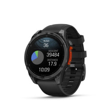 Garmin Fenix 8 3.56 cm (1.4") AMOLED 47 mm Digital 454 x 454 pixels Touchscreen Black Wi-Fi GPS (satellite)