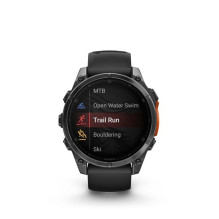 „Garmin Fenix 8“ 3,56 cm (1,4 colio) AMOLED 47 mm Skaitmeninis 454 x 454 pikselių Jutiklinis ekranas Juodas „Wi-Fi“ GPS 