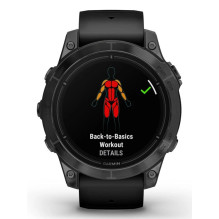 „Garmin epix Pro“ (2 karta) 3,3 cm (1,3 colio) AMOLED 47 mm Skaitmeninis 416 x 416 pikselių Jutiklinis ekranas Pilkas „W