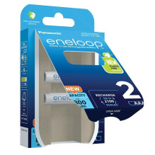 Įkraunamos baterijos PANASONIC ENELOOP AAA 800 mAh 2 vnt. (BK-4MCDE / 2CP)