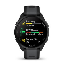 „Garmin Forerunner 165“ 3,05 cm (1,2 colio) AMOLED 43 mm Skaitmeninis 390 x 390 pikselių Jutiklinis ekranas Juoda GPS (p