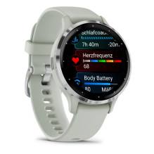 Garmin Venu 3S 3.05 cm (1.2") AMOLED 41 mm Digital 390 x 390 pixels Touchscreen Grey, Silver Wi-Fi GPS (satellite)