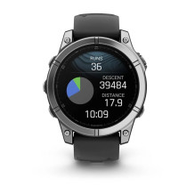 Garmin Fenix E 3.3 cm (1.3") AMOLED 47 mm Digital 416 × 416 pixels Touchscreen Stainless steel Wi-Fi GPS (satellite