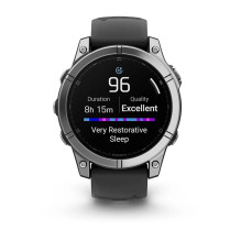 Garmin Fenix E 3.3 cm (1.3") AMOLED 47 mm Digital 416 × 416 pixels Touchscreen Stainless steel Wi-Fi GPS (satellite