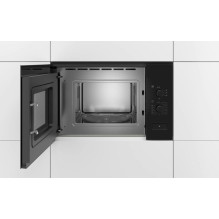 Bosch Serie 4 BFL520MB0 mikrobangų krosnelė, juoda, įmontuota, solo, 20 l, 800 W