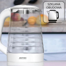 MPM MCZ-124 electric kettle 1.7 L 2200 W White