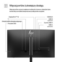 HP 5 serijos „Pro“ 23,8 colio FHD monitorius – 524 pf