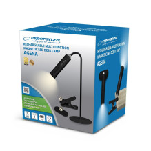 Esperanza ELD118K LED desk lamp 3in1 Black