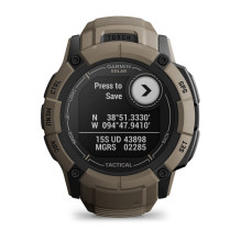 „Garmin Instinct 2X Solar Tactical Edition“ 2,79 cm (1,1 colio) MIP 50 mm skaitmeninis 176 x 176 pikselių lietimui jautr