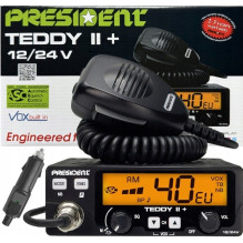 President Teddy II+ AM / FM CB radio Black