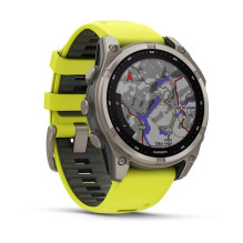 „Garmin fenix 8“ 3,3 cm (1,3 colio) 47 mm Skaitmeninis 260 x 260 pikselių Jutiklinis ekranas Titano spalvos „Wi-Fi“ GPS 