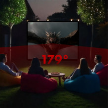 Maclean projection screen, 120", 240x180cm, 25mm 4:3 border, tension hooks, MC-169