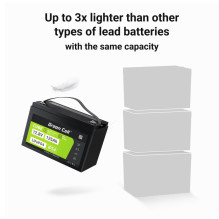 Green Cell Žalias Cell CUBE LiFePO4 125Ah 12,8V 1600Wh liio geležies fosfato baterija kemperiui, sauls energijai, neprij