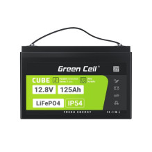Green Cell Žalias Cell CUBE LiFePO4 125Ah 12,8V 1600Wh liio geležies fosfato baterija kemperiui, sauls energijai, neprij