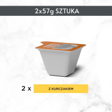 PURINA Gourmet Revelations Chunks drebučiuose su vištiena - šlapias kačių ėdalas - 2 x 57 g