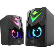 PC Speakers 2.0 DEFENDER J4 2.0 6W LED USB black