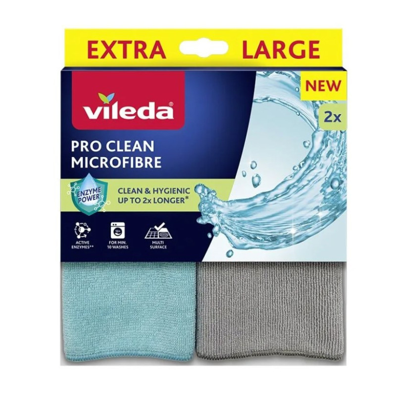 Universalios šluostės su fermentais Vileda Pro Clean 2 vnt.