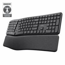 Trust Keyra Ergonomic multidevice wireless keyboard