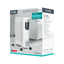 Teesa TSA8036 elektrinis alyvos šildytuvas, baltas, 2000 W
