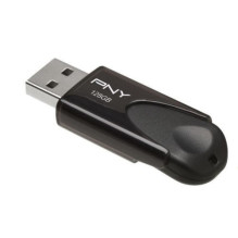 PNY Attaché 4 2.0 128GB USB atmintinė USB A tipo, juoda