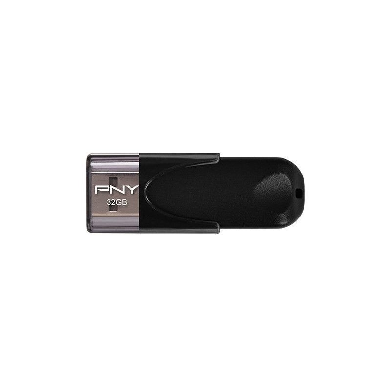 PNY Attaché 4 2.0 32 GB USB atmintinė, USB A tipo, juoda