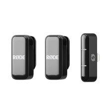 RØDE Wireless Micro - 2 kanalų skaitmeninė belaidė sistema, su „Lightning“ funkcija, juoda