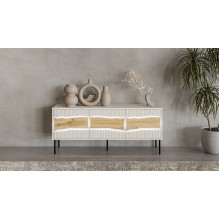 Cama INSERTO 3D TV cabinet 143.5x40x61.5 cashmere + LED
