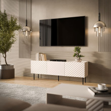 Cama LUCCA 3D TV spintelė 165x40x59 kašmyro spalvos