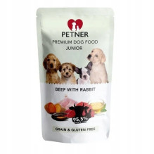 PETNER Junior Mini Beef with rabbit - wet dog food - 500g