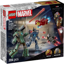 LEGO MARVEL 76320 Iron Man &amp; War Machine vs. Hammer Drones