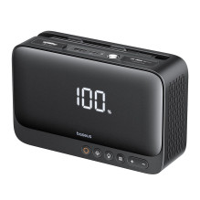 „Baseus Super Energy BS-CH013 4in1“ – užvedimo įrenginys su žibintuvėliu, 6000mAh išorinė baterija, kompresorius (juodas