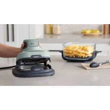 Ninja CRISPi Single 3,8 L 1700 W karšto oro gruzdintuvė Žalia, Pilka, Permatoma