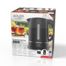 ADLER 1385B BLACK WHITE ELECTRIC KETTLE ADLER 1385B BLACK WHITE ELECTRIC KETTLE