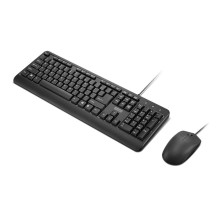 Lenovo 160 klaviatūra, komplekte pelė, namams / biurui, USB, JAV anglų kalba, juoda